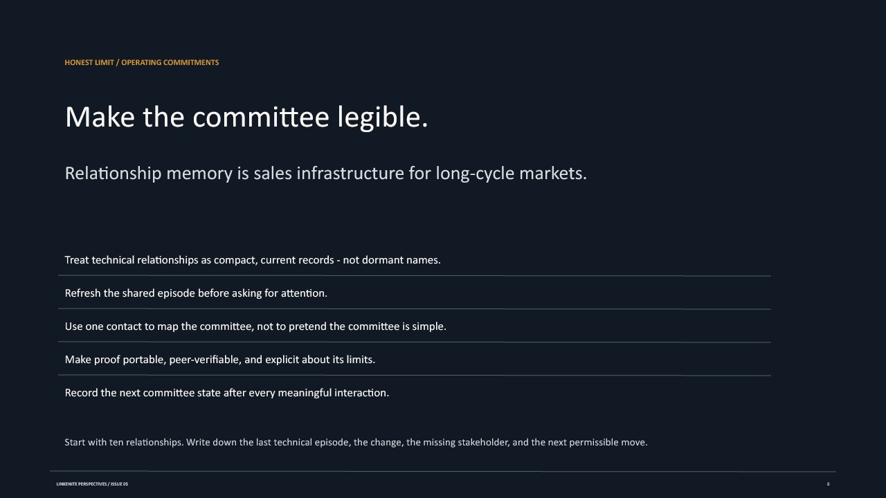 Slide 8: Make the committee legible