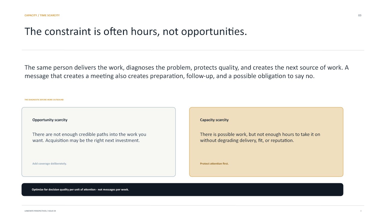 Slide 3: Time is the constraint