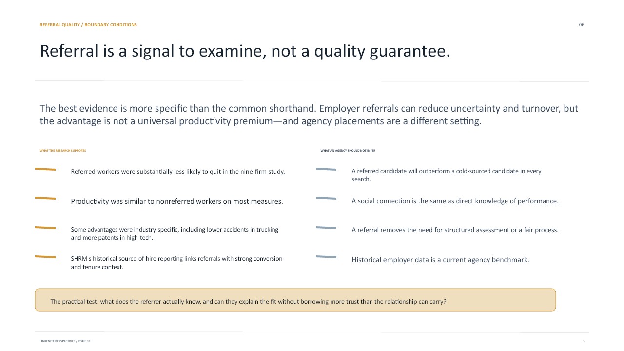 Slide 6: Referral is a signal to examine